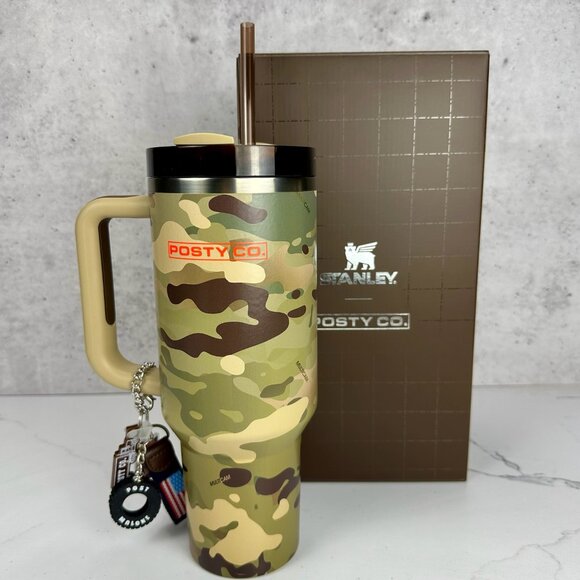 Post Malone Stanley Collection FlowState 40oz Tumbler Posty Co with Keychain - Picture 6 of 9